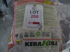 504 bags of Kerakoll H40 Eco Marmorex white aggregate/adhesive 25Kg bags on 12 pallets