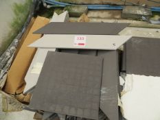 Pallet Containing 69 Light Grey Ceramic Tiles 490mm x 100mm x8.5mm, 180 Dark Grey Ceramic Tiles