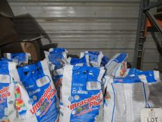 Fifteen bags of Mapel Ultra Colour Plus Grout 5Kg Bags various colours