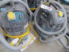 Two Makita 446L 110v Industrial Vacuum Cleaners