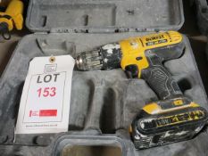 Dewalt DCD798 battery operated drill c/w case (no charger)