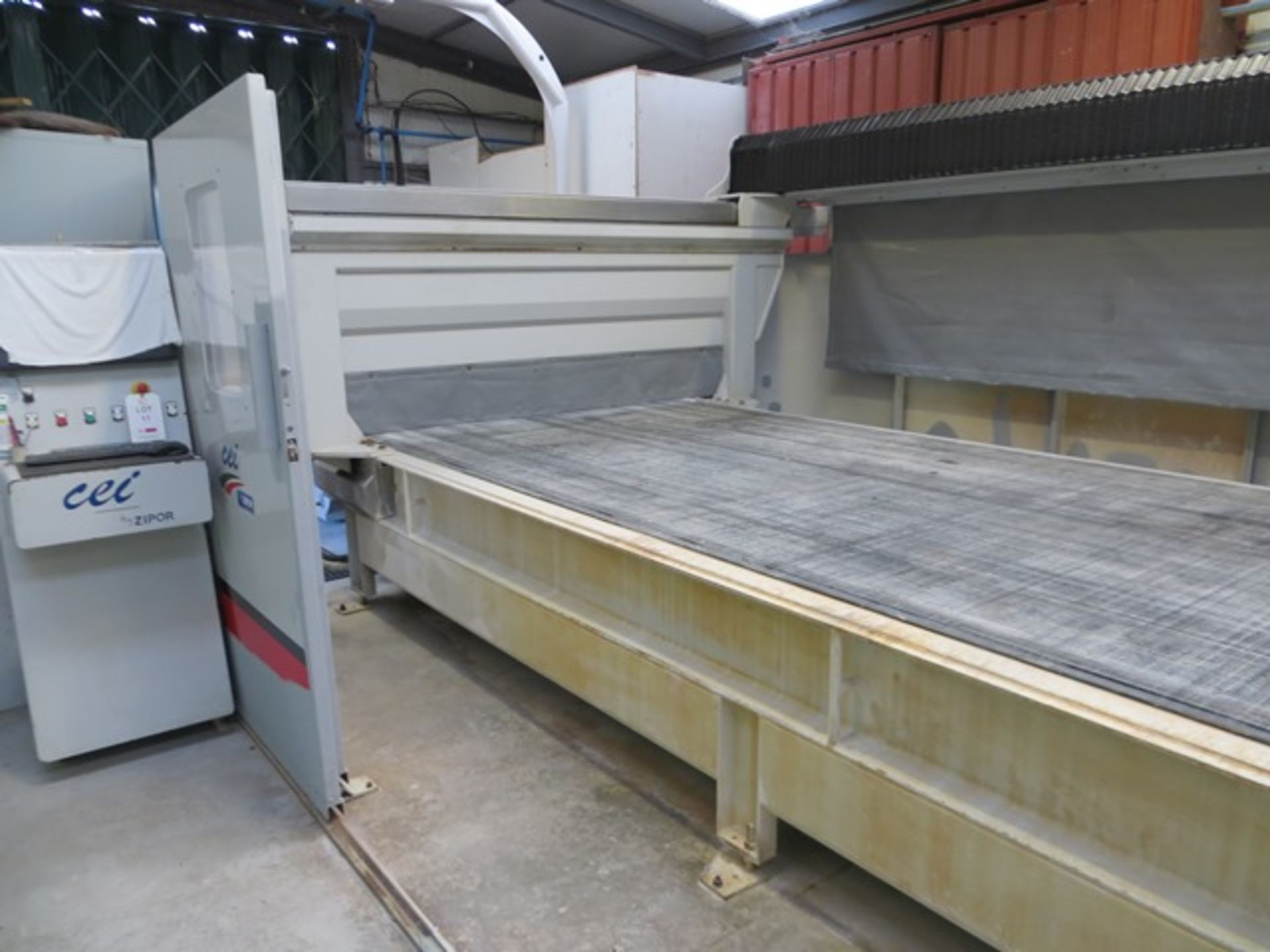 Cei by Zipor Stonecut 5x CNC cutting machine line with unload conveyor, 5 axis fully automated - Image 3 of 9