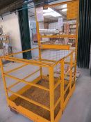 Rental Spec Forkliftable Personnel Cage 1200mm x 1000mm Max Height at Back 2000mm. Thorough