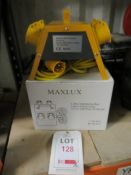 Six Maxlux 4-way 110v 3G2.5mm Distribution Boxes (Boxed)