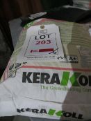 252 bags of Kerakoll H40 Eco Marmorex white aggregate/adhesive 25Kg bags on 6 pallets