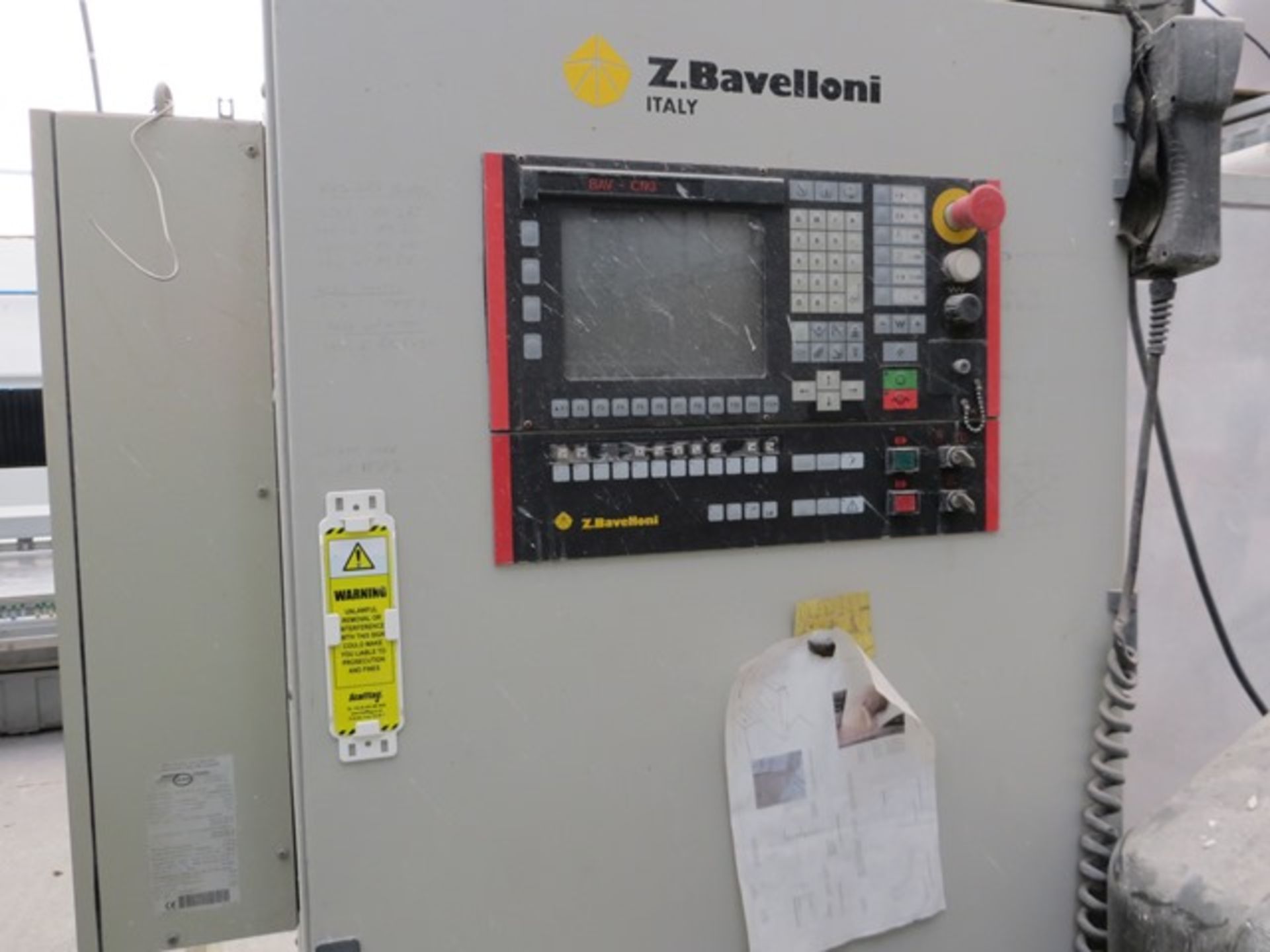 EGAR 315-4 CNC work centre with laser safety guard and Z.Barelloni control unit. Out of Service - - Image 4 of 5