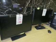Three Dell LCD 24" colour monitors model U2412M
