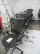 6 swivel & tilt mesh back elbow chairs