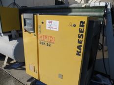 Kaeser ASK32 air compressor s/n 1837 (2006) c/w Kaeser Dryer , air receiver & oil water separator.