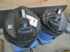 Two Numatic WVD 570-2 115v 18.5Kg IPX4 Industrial Vacuum Cleaners