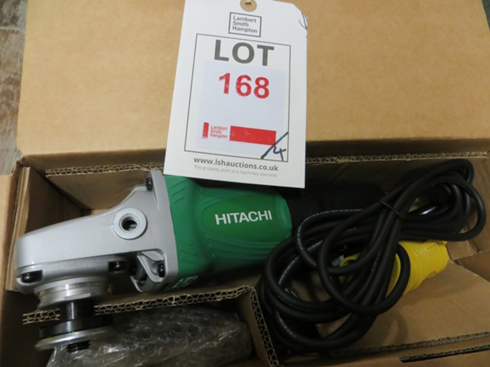Four Hitachi G13SE2 125mm disc grinder 110v (boxed)