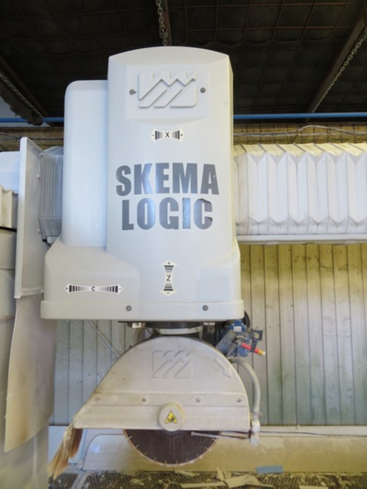 Denver Skema Logic monobloc bridge saw with wire safety guard and OSAI control panel (c2007). A work - Image 3 of 6