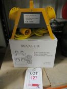 Six Maxlux 4-way 110v 3G2.5mm Distribution Boxes (Boxed)