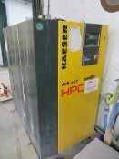 Kaeser ASK 40T air compressor s/n 1530 hours 21,851 2014) c/w with air receiver. Please note there