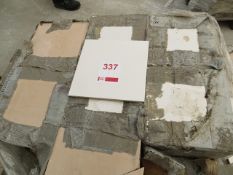 Pallet Containing 960 White Ceramic Tiles 200mm x 200mm x 6.5mm