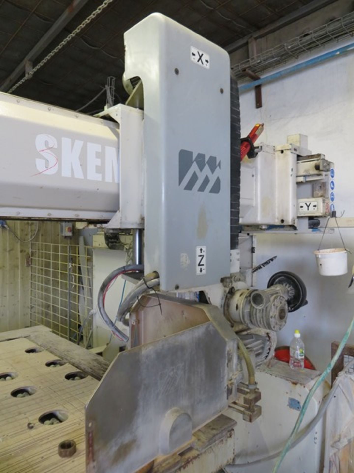 Denver Skema Logic monobloc bridge saw with wire safety guard and OSAI control panel (c2002). A work - Image 3 of 5