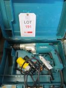 Makita HP2051 110v drill c/w case