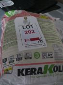 506 bags of Kerakoll H40 Eco Marmorex white aggregate/adhesive 25Kg bags on 12 pallets