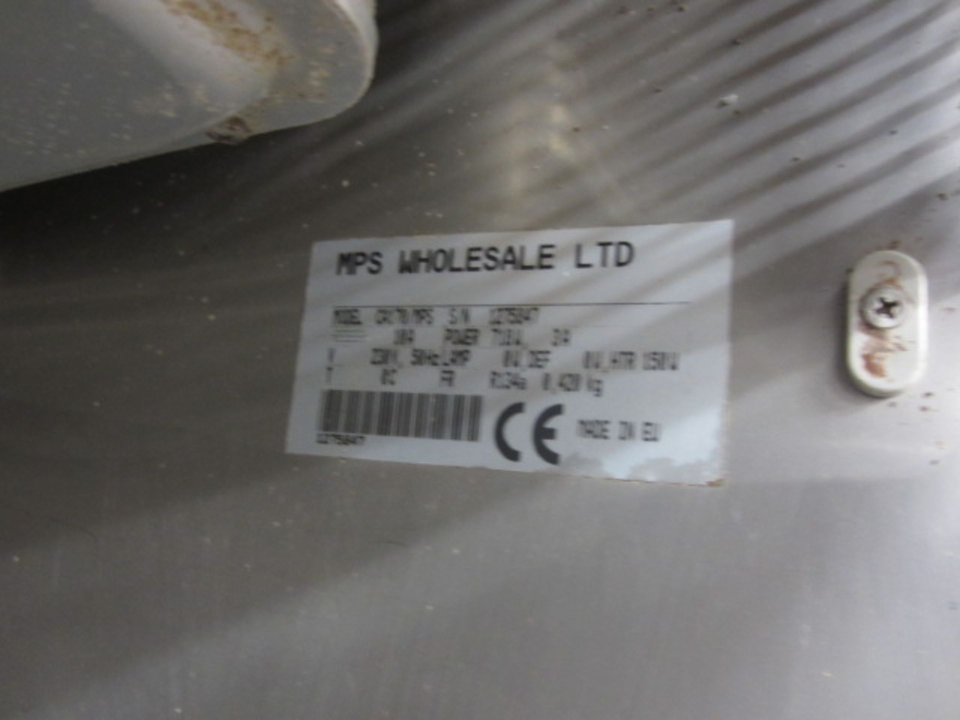 MPS Wholesale CA170/MPS stainless steel door commercial refrigerator s/n: 1275847 (Please note: - Image 2 of 3