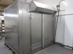 Lillnord stainless steel double sided two twin door walk in prover. 2750 x 2400 x 2500mm (Please