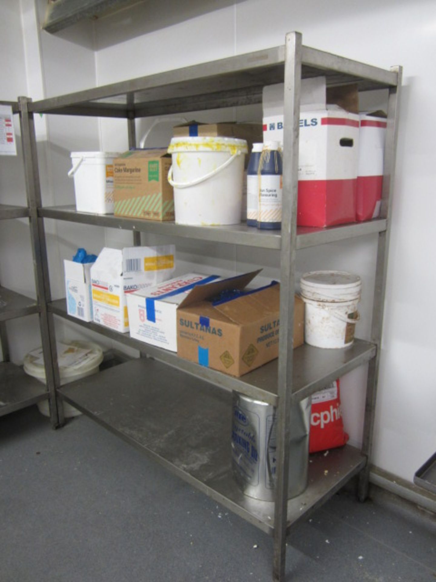 Two stainless steel 4-shelf storage racks, 1500 x 600 x 1650mm (Please ensure sufficient - Image 3 of 3