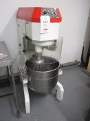 Unnamed commercial bowl mixer, bowl diameter 450mm Model, s/n and date: unknown (Please note: