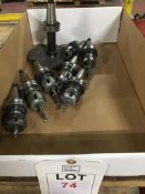 Eight CNC tool holders