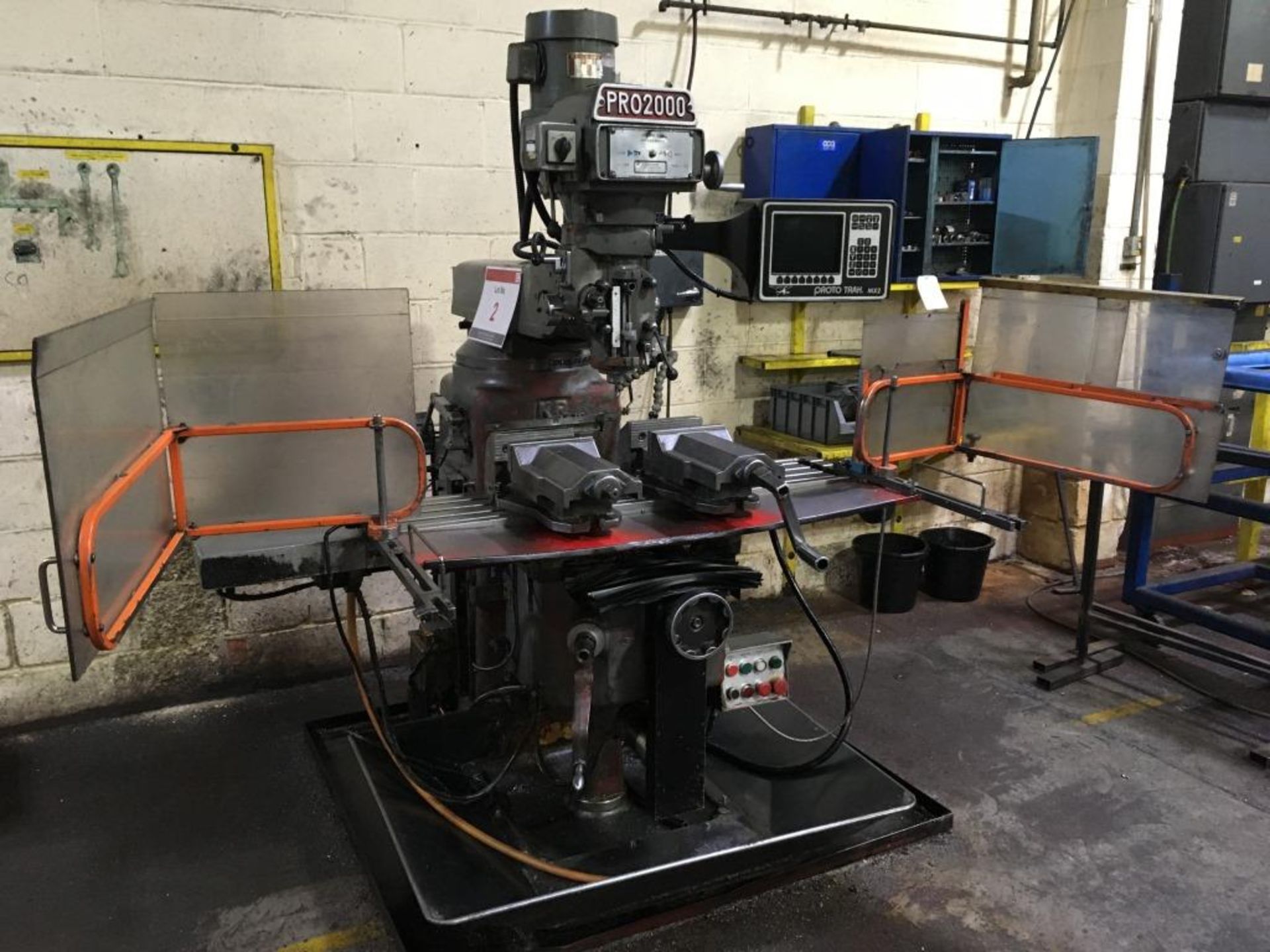 King Rich Industries Co turret milling machine, KR - V2000 Pro 2000, Serial No. 7176, with Proto
