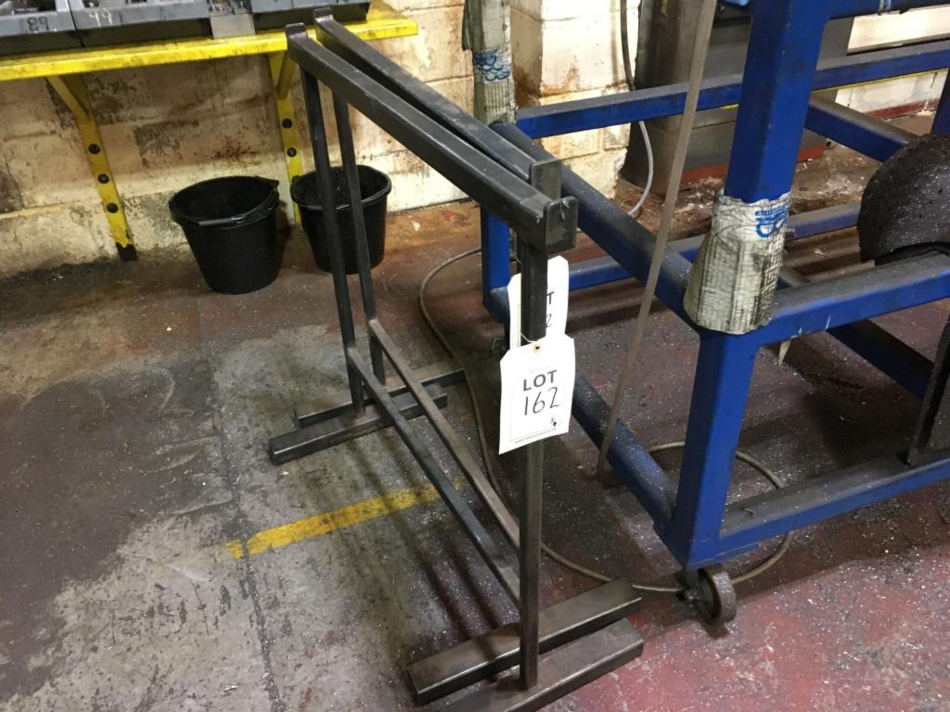 Four steel trestles