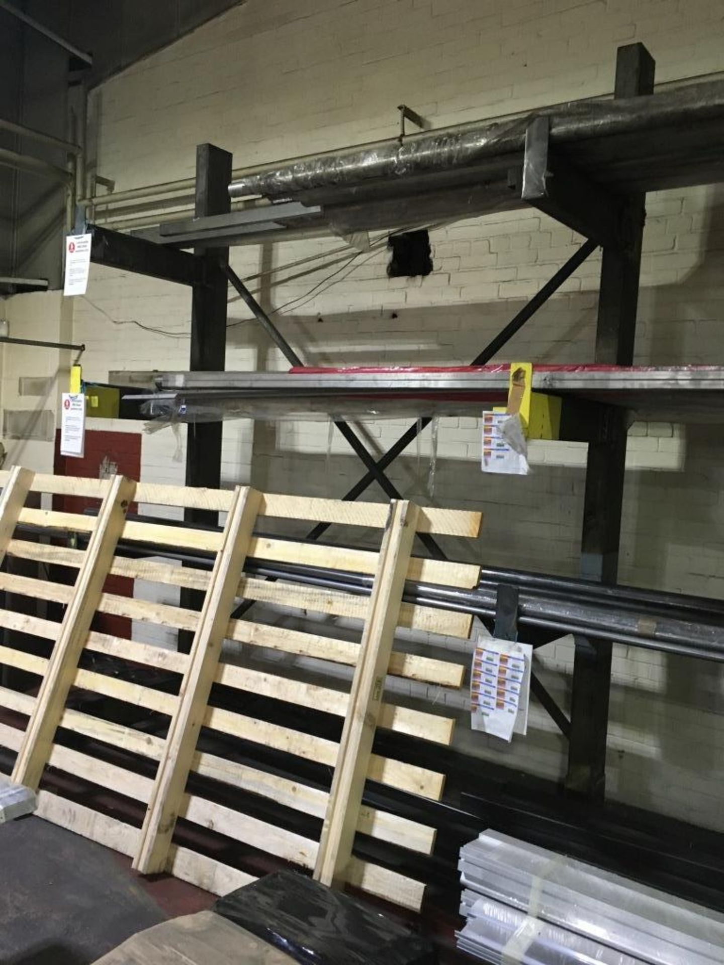 Eleven heavy duty works racks, mostly cantilever (contents not included). A work Method Statement - Image 9 of 10