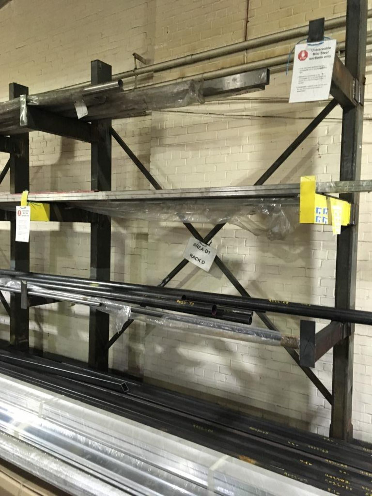 Eleven heavy duty works racks, mostly cantilever (contents not included). A work Method Statement - Image 8 of 10