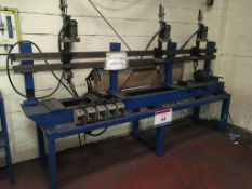3 head "gang" drill bench (out of order). A work Method Statement and Risk Assessment must be