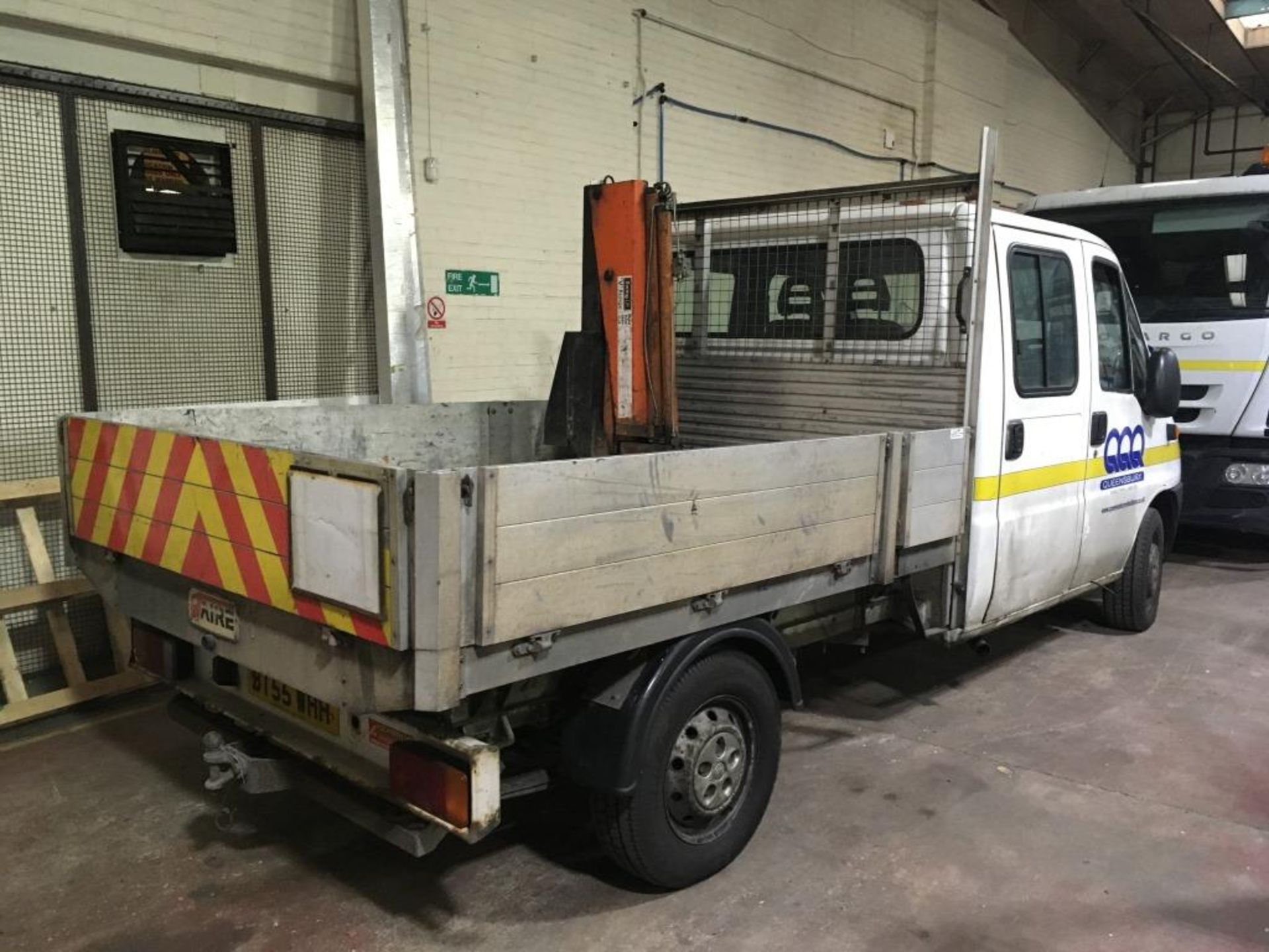 Citroen Relay 1800 TD HDI LWB double cab flat bed van, (rear seats removed) with swing lift V - Image 3 of 15