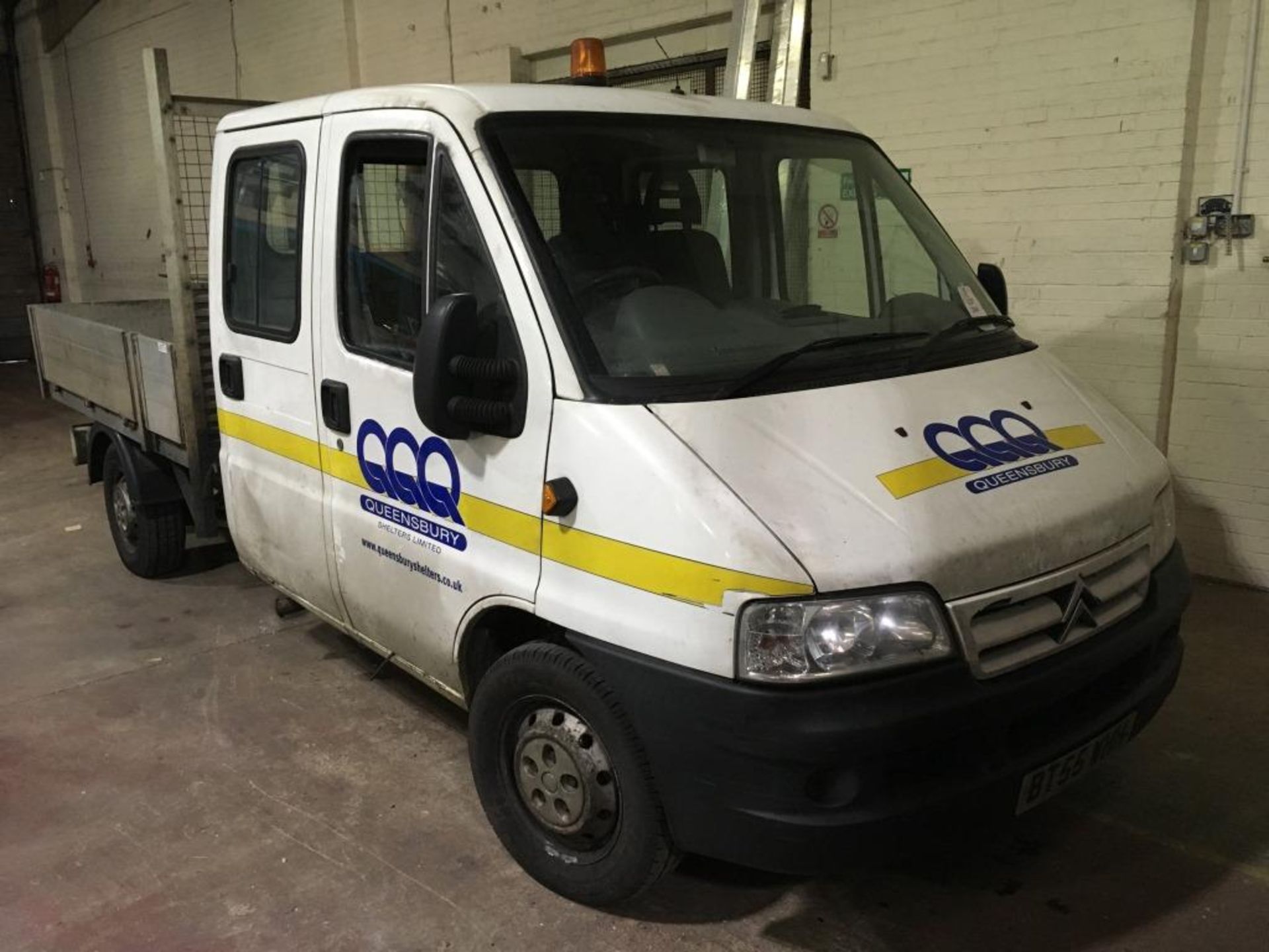 Citroen Relay 1800 TD HDI LWB double cab flat bed van, (rear seats removed) with swing lift V