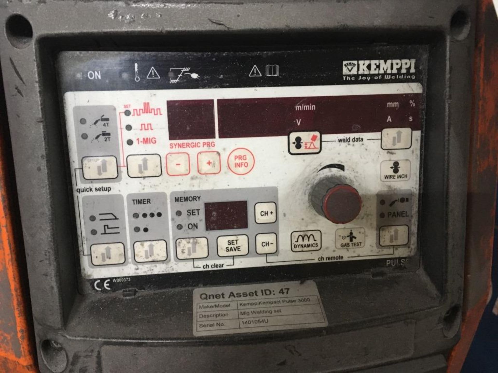 Kemppi Kempact Pulse 3000 mig welder, Serial No. 1401054U - Bild 3 aus 5