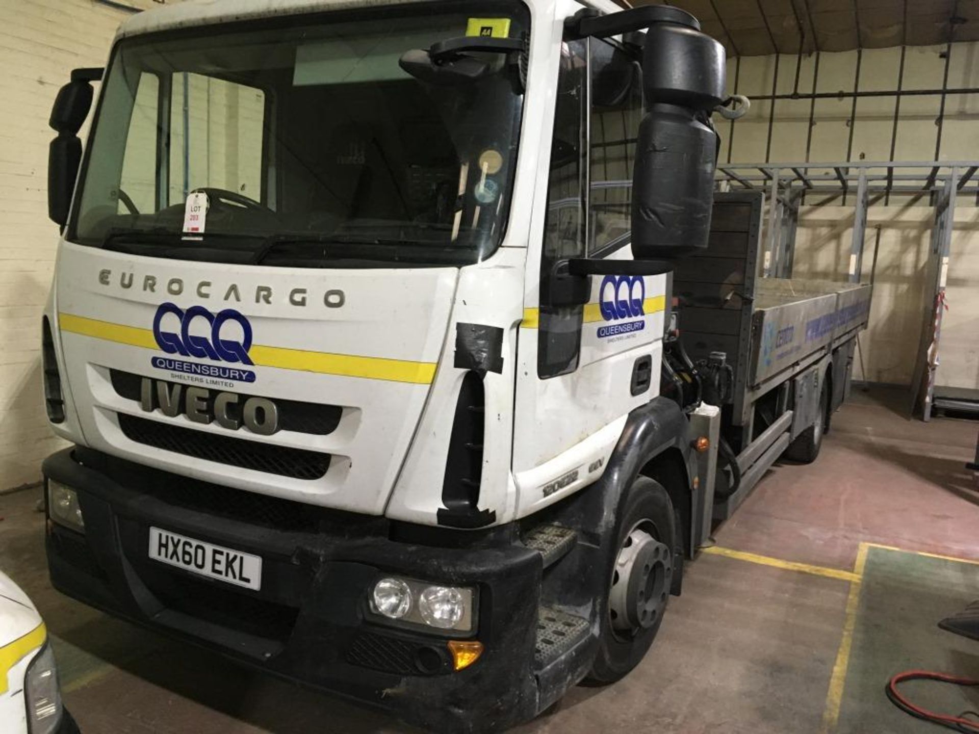 Iveco Eurocargo ML120E22 EEV flat bed lorry, Registration: HX60 EKL, with Hiab 66 B-2 Duo crane, - Image 2 of 20