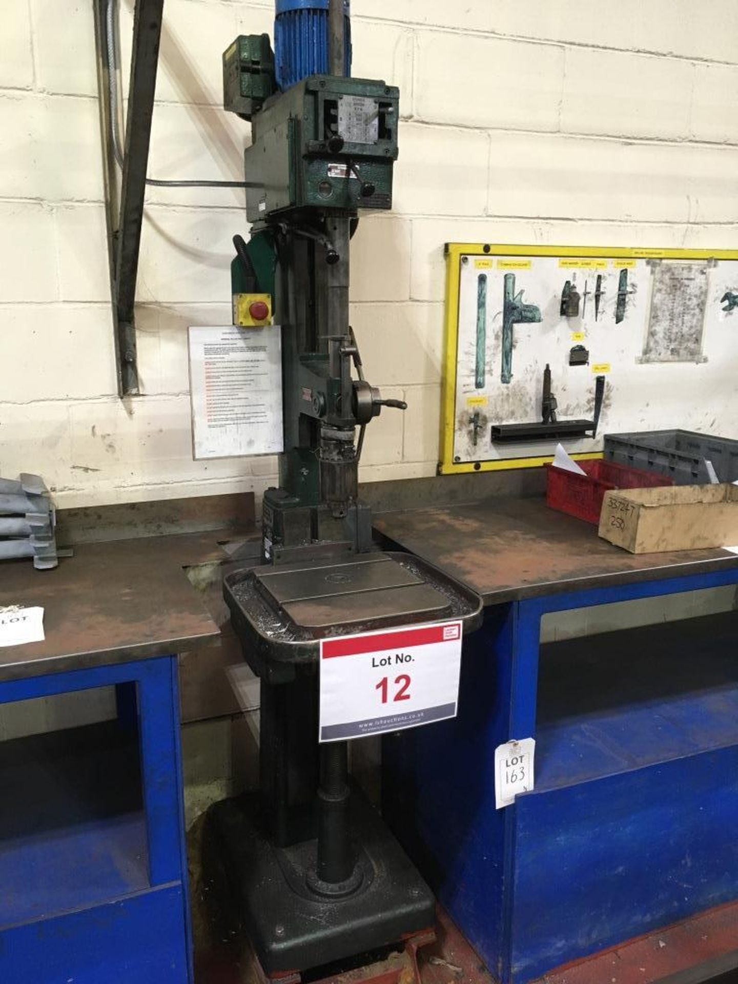 Corona 130A/I heavy duty pillar drill, Serial No. 27040D. A work Method Statement and Risk