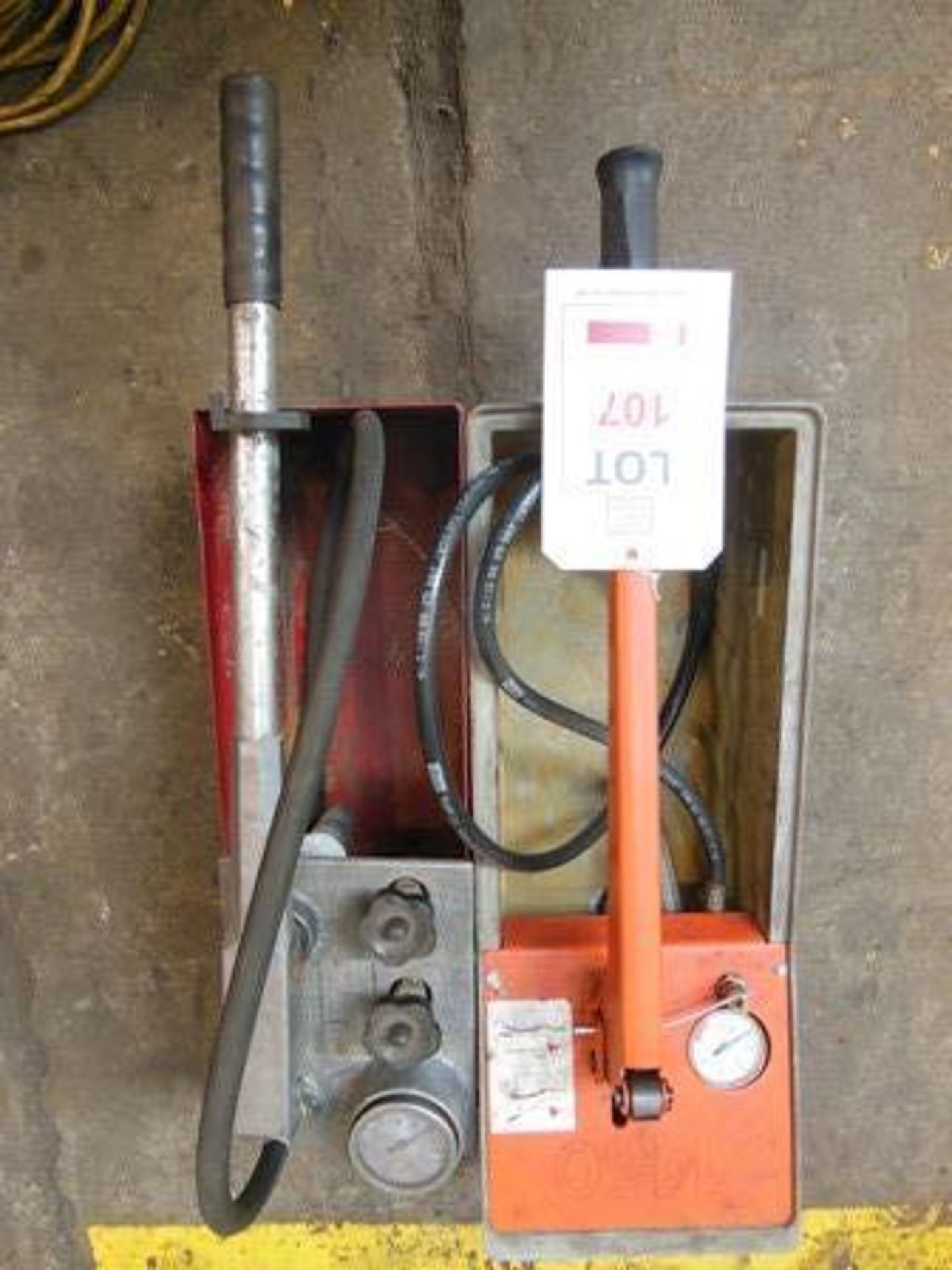 Ridgid 1450 hydraulic power pack and Rothenberger hydraulic power pack