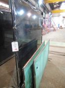 Welding screen, approx. 1850mm x 1960mm and 2 small size screens