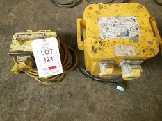 Transformer (110v) and a junction box (110v)