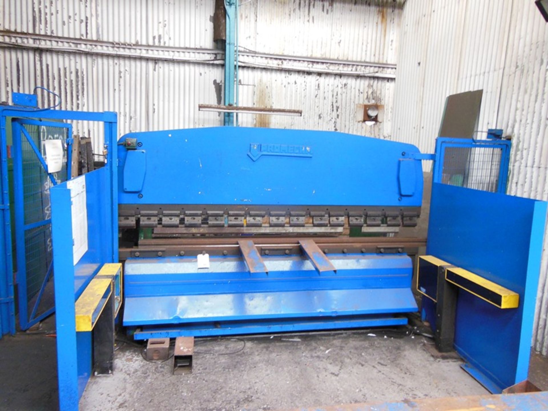 Promecam RG-103 upstroking hydraulic press brake Serial no. 02/100/30/588 capacity: 3m fitted with