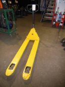 Long leg hydraulic pallet truck