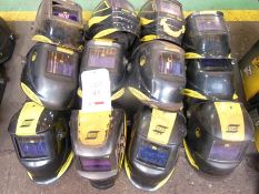 9 ESAB Warrior Tech and 3 ESAB Aristo Tech welding masks