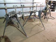 10 assorted pipe stands