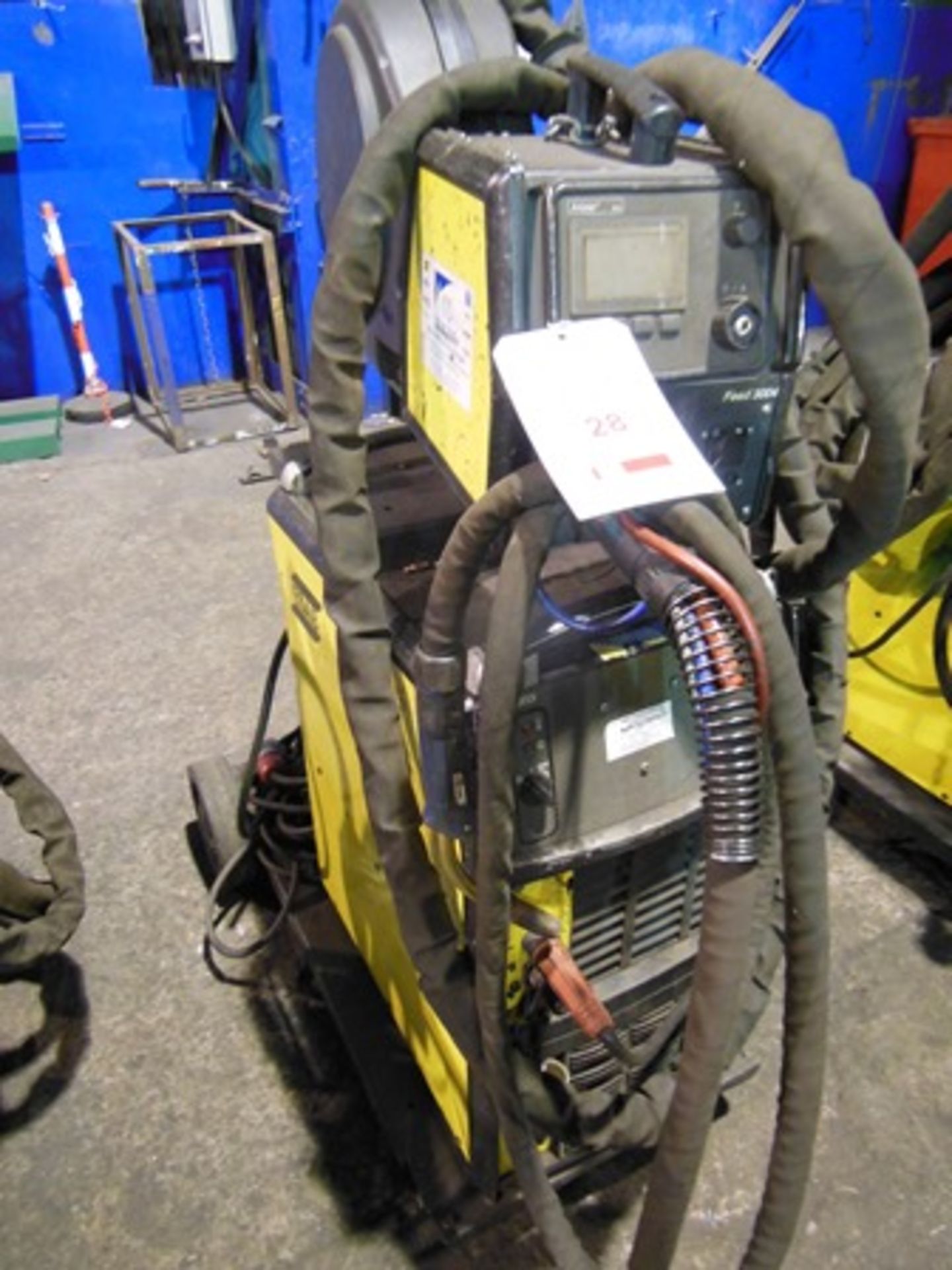 ESAB Mig 4000iw mig welding set Serial no. 640-802-3065 with Aristo Feed 3004 wire feed unit