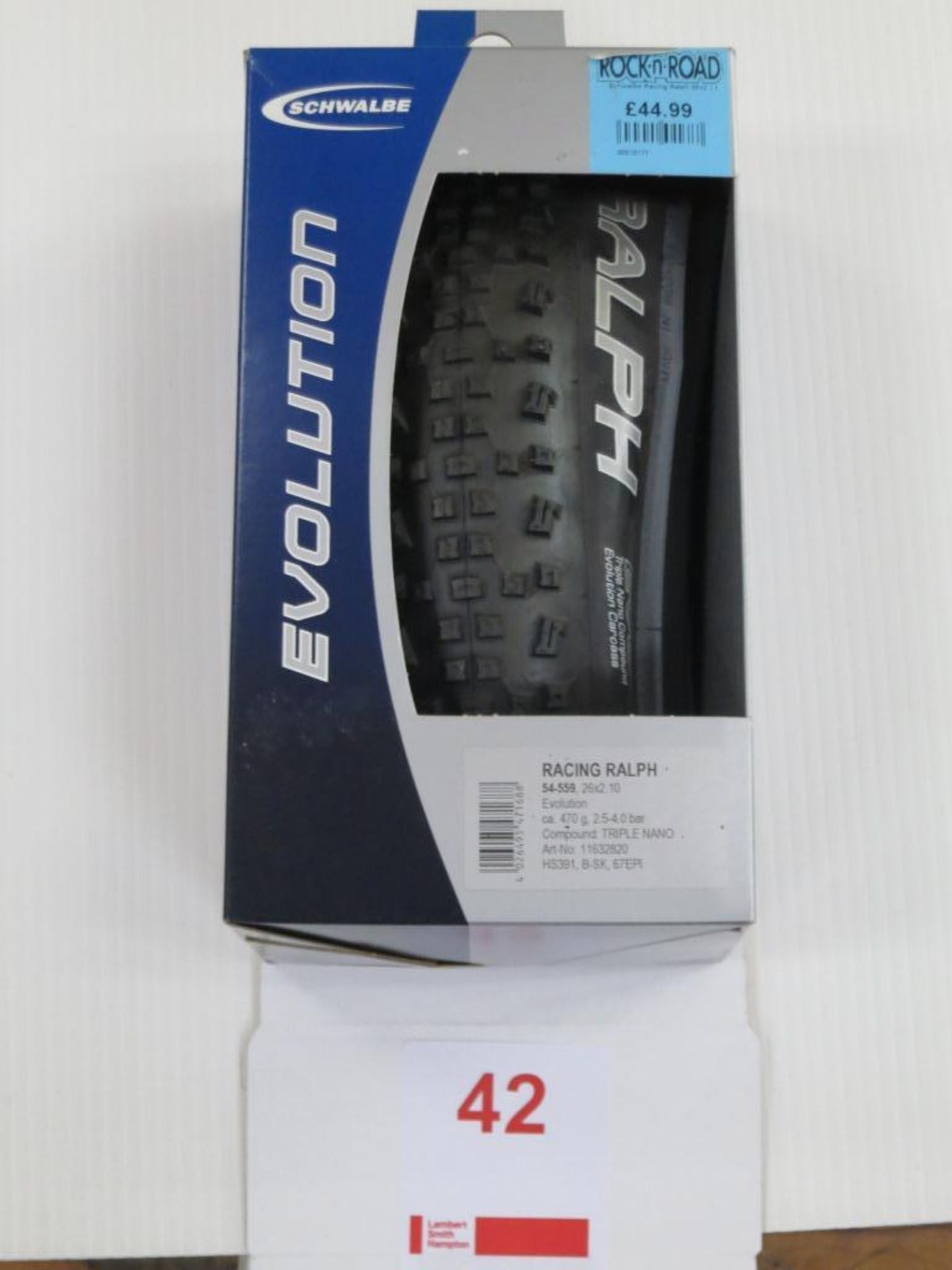 1x Racing Ralph 26x2.1 Triple Nano Tyre Schwalbe SRP £44.99