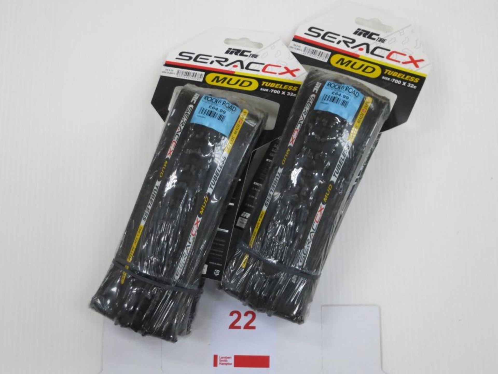 2x Serac CX Mud 32mm Tubeless Tyre IRC SRP £129.98