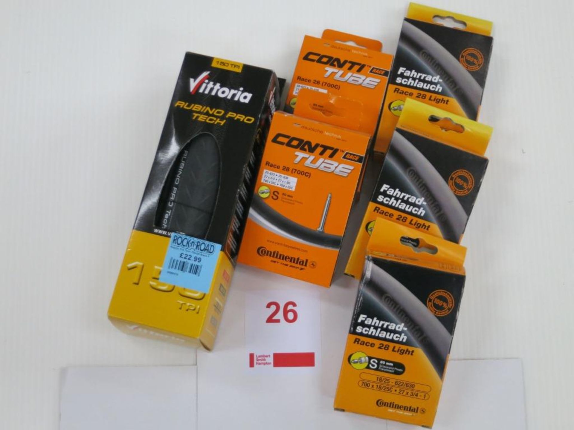 3x Continental Race 28 60mm Inner Tube SRP £26.972x Continental Race 28 Light Presta 80mm Inner Tube