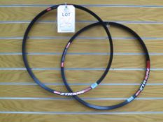 2x Ztr Alpine 32h Black Stans No Tubes Rim SRP £146