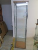 Beech Display Cabinet, 43cm x 43cm x 163cm SRP £60